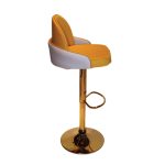 Furniture 360 Rotating Gold Metal High Chair Dubai, Sharjha and Abu Dhabi