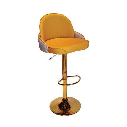 Furniture 360 Rotating Gold Metal High Chair Dubai, Sharjha and Abu Dhabi