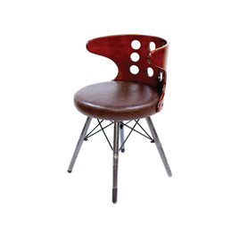Furniture Curved Back Modern Style Leather Chair Dubai, Sharjha and Abu Dhabi