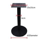 marble with powdered coated metal leg dining table dubai, sharjha and abu dhabi