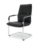 vistor office chair with black leather dubai, sharjha and abu dhabi