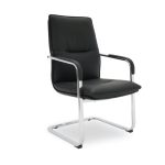 vistor office chair with black leather dubai, sharjha and abu dhabi