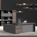 zhichen technology wood color office desk dubai, sharjha and abu dhabi