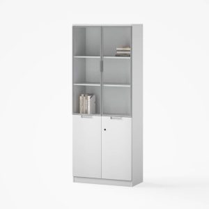 Glass Door Cabinet Model AF-D305-WT-dubai sharjah abu dhabi