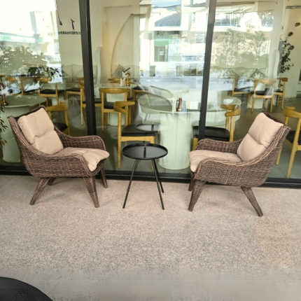 rattan 2 seater outdoor coffee set for garden balcony dubai sharjha and abu dhabi