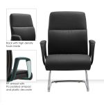 Bryan Visitors chair Black+Grey dubai sharjah abu dhabi