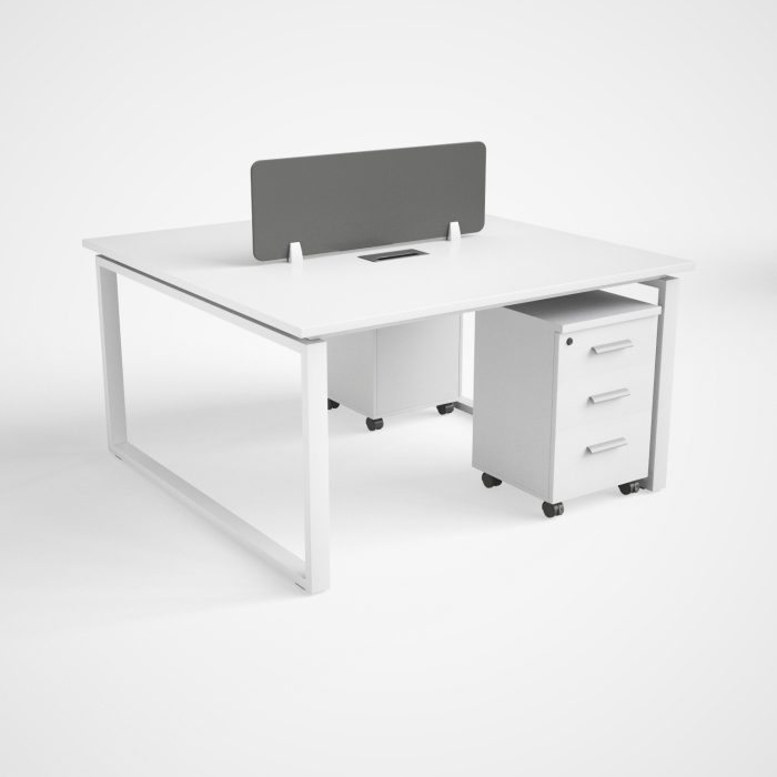 2 Person Workstation with 2 Pedestal Drawers dubai sharjah abudhabi