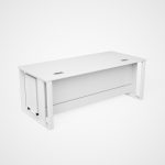 Office Table with Metal Leg - Model MTL-160-WT+PD dubai sharjah abu dhabi