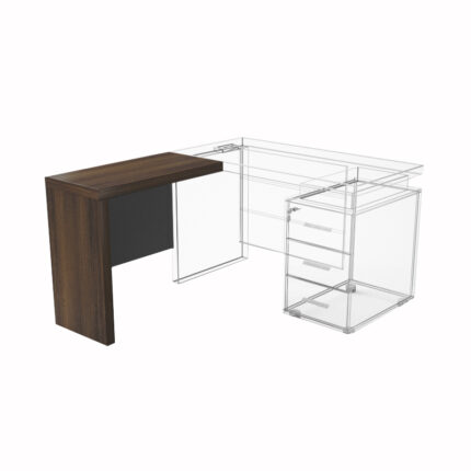 Exectuive Side Extention Table - Model KN0ST-EXT0BG dubai sharjah abu dhabi