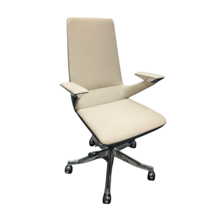 OC-93B-Medium Back Office Chair - Leather dubai sharjah abu dhabi