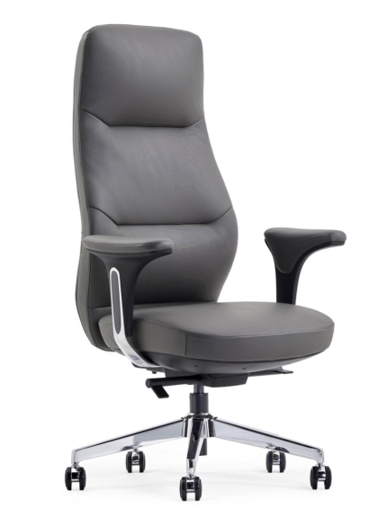 OC-94C High Back Office Chair Leather-(Brown/Black) dubai sharjah abu dhabi